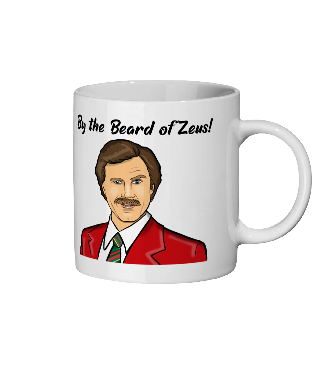 Ron Burgundy Anchorman By  the Beard of Zeus Mug