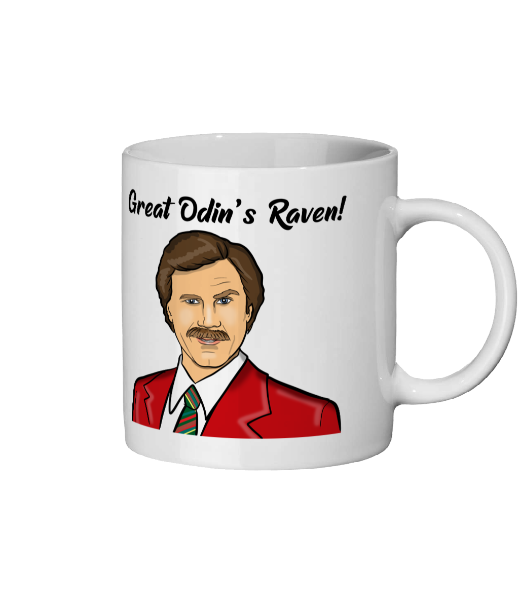 Ron Burgundy Anchorman Great Odin's Raven Mug