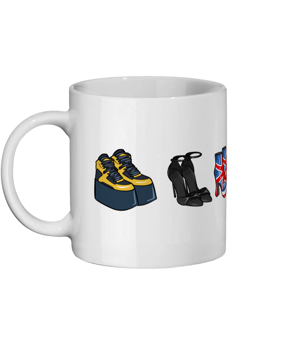 Spice Girls Inspired Hand Drawn Spice Shoes Mug