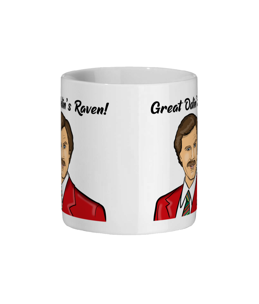 Ron Burgundy Anchorman Great Odin's Raven Mug