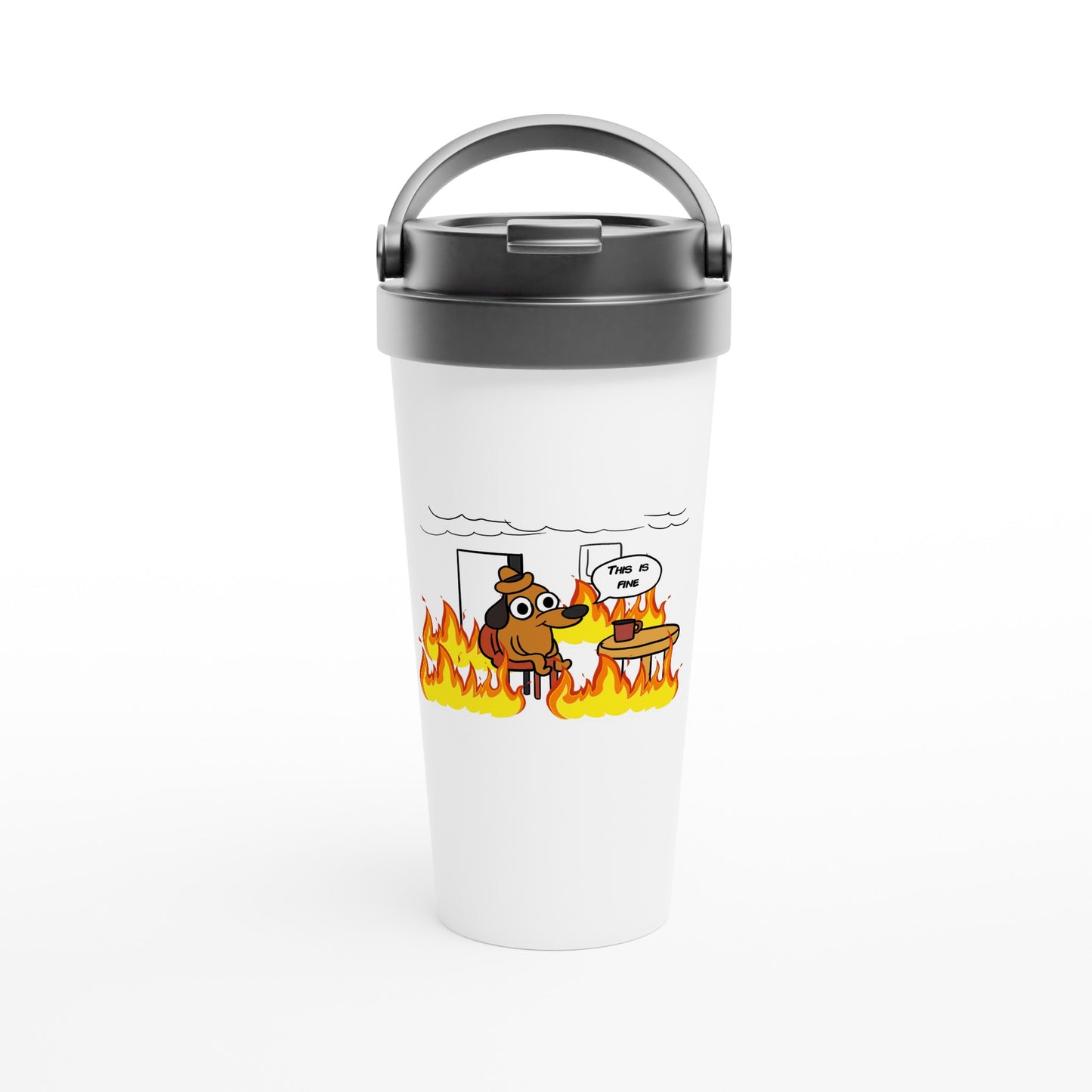 This is Fine 15oz Stainless Steel Travel Mug