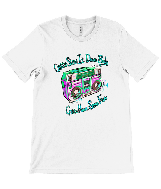 Boom Box Spice Girls Lyrics 90's retro t-shirt