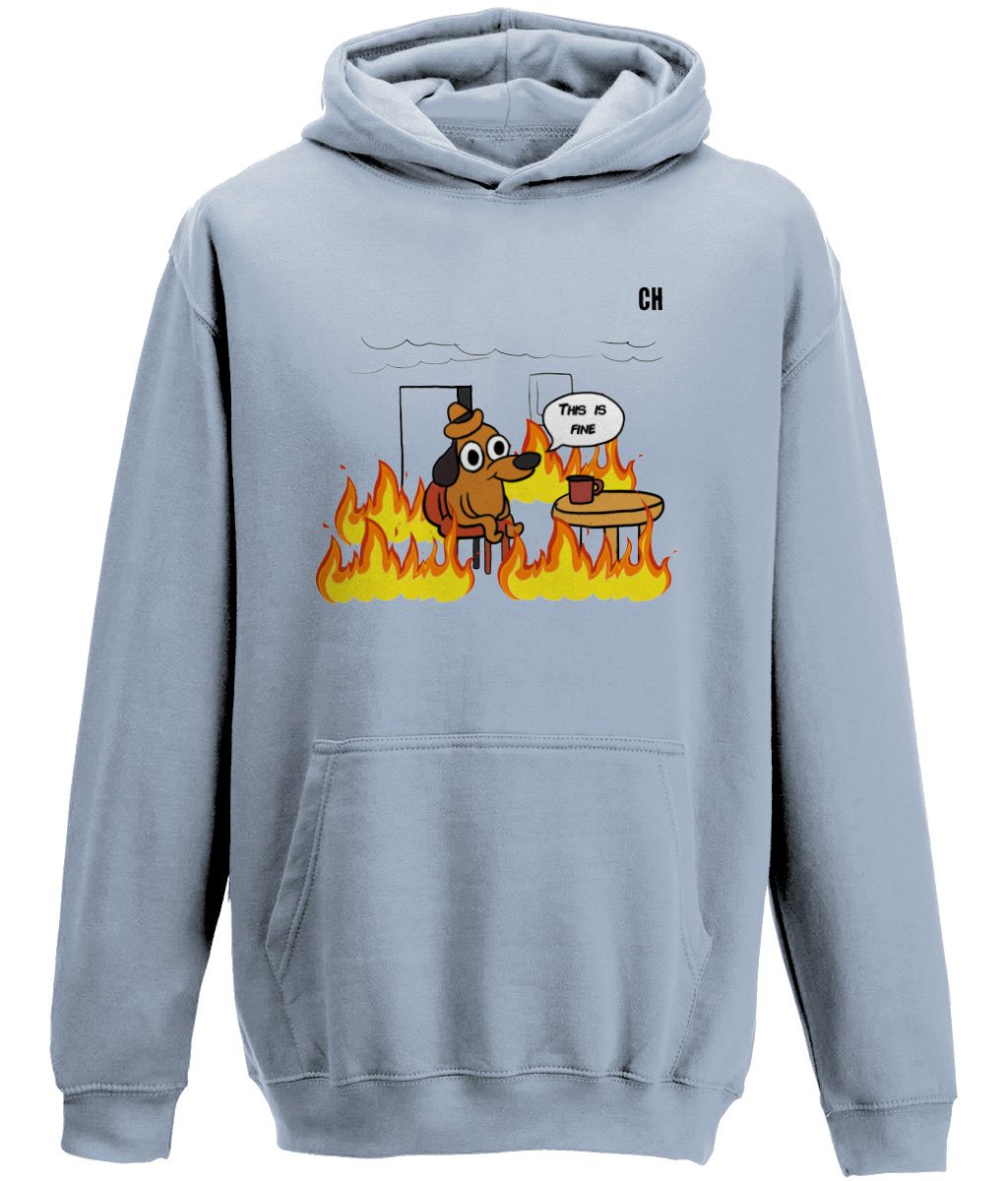 Everything is fine Meme Hoodie