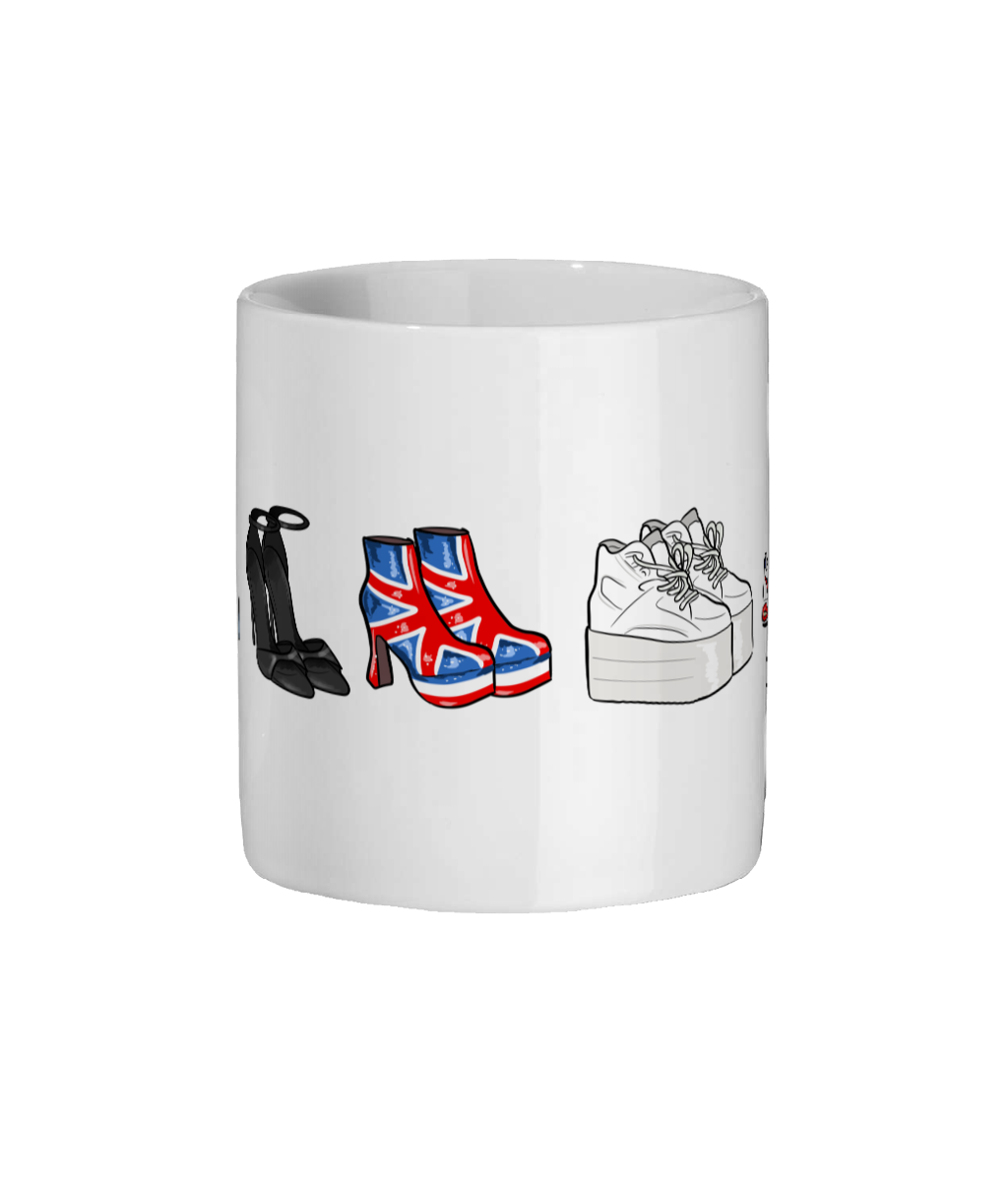 Spice Girls Inspired Hand Drawn Spice Shoes Mug