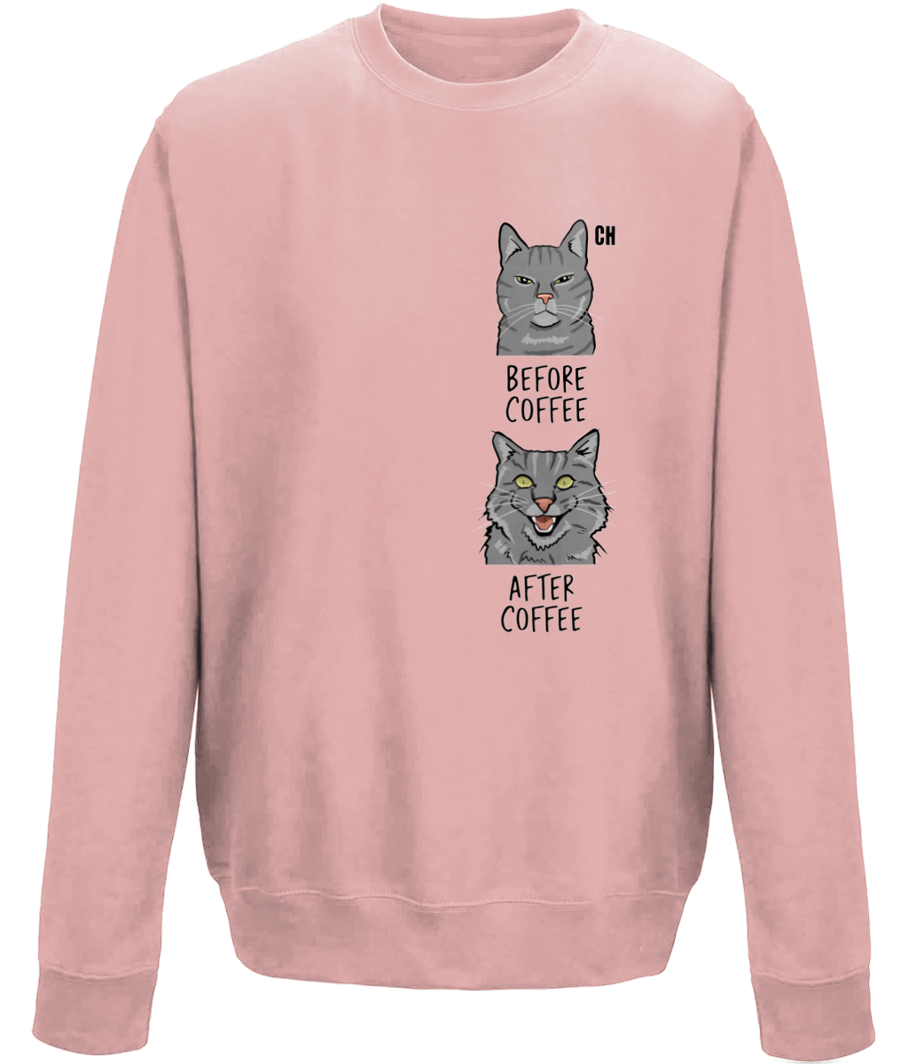 Coffee Cat Meme Sweatshirt