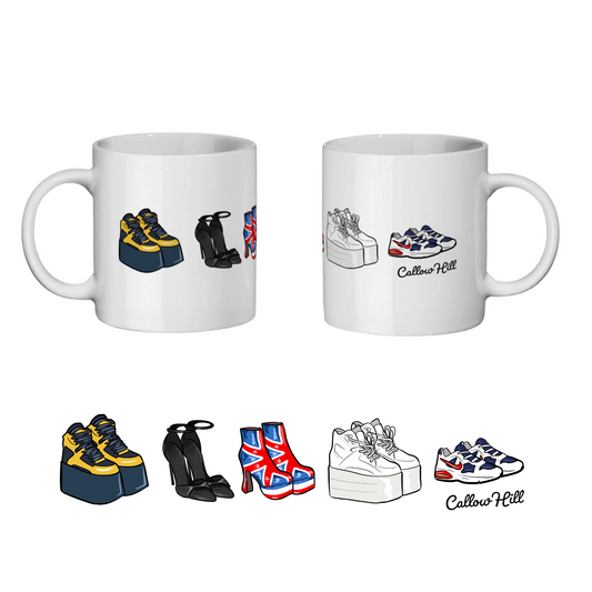 Spice Girls Inspired Hand Drawn Spice Shoes Mug