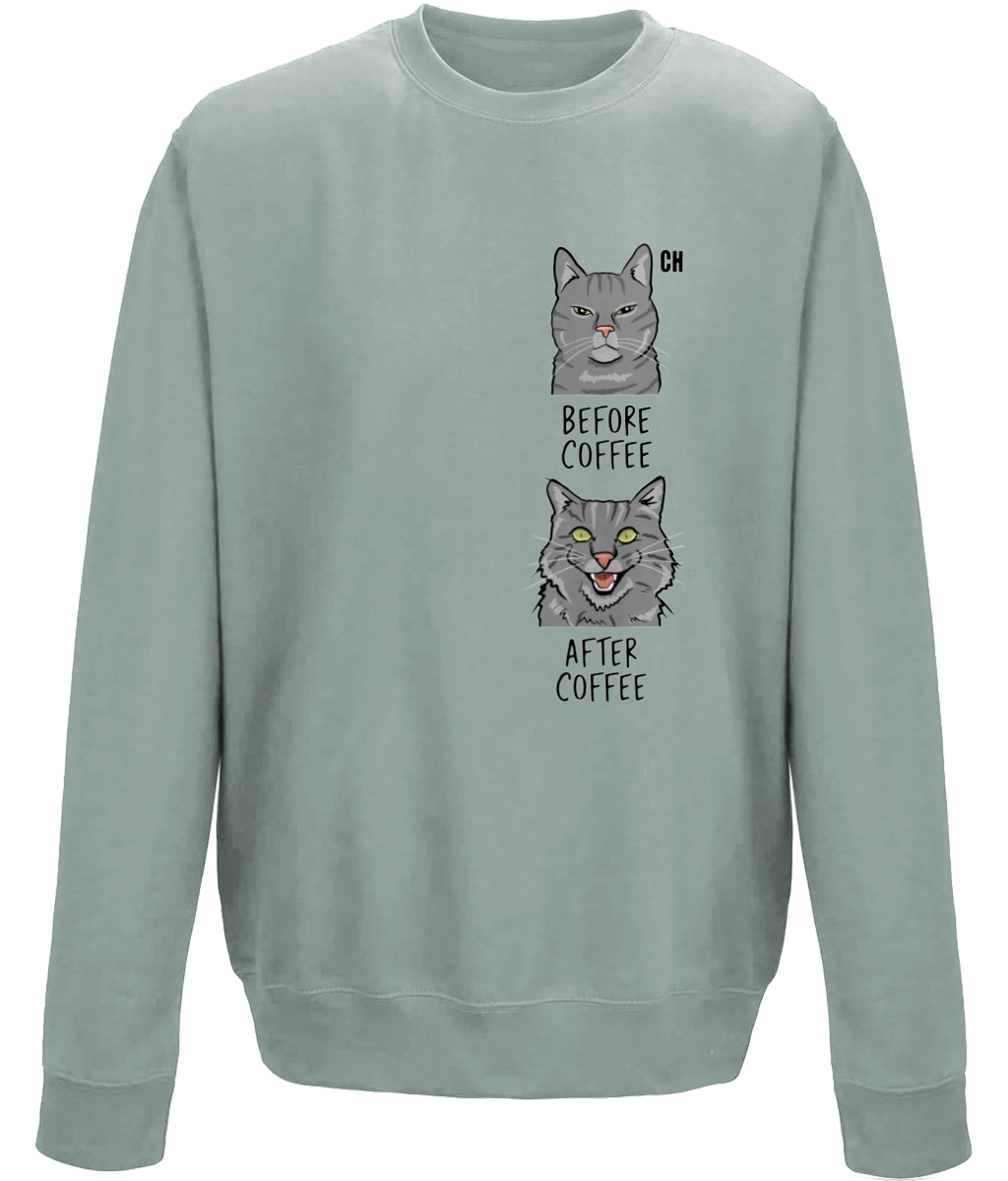 Coffee Cat Meme Sweatshirt