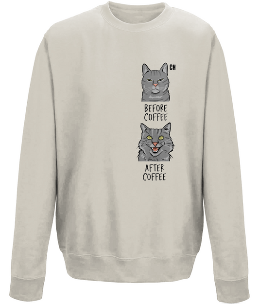 Coffee Cat Meme Sweatshirt