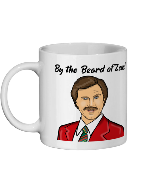 Ron Burgundy Anchorman By  the Beard of Zeus Mug