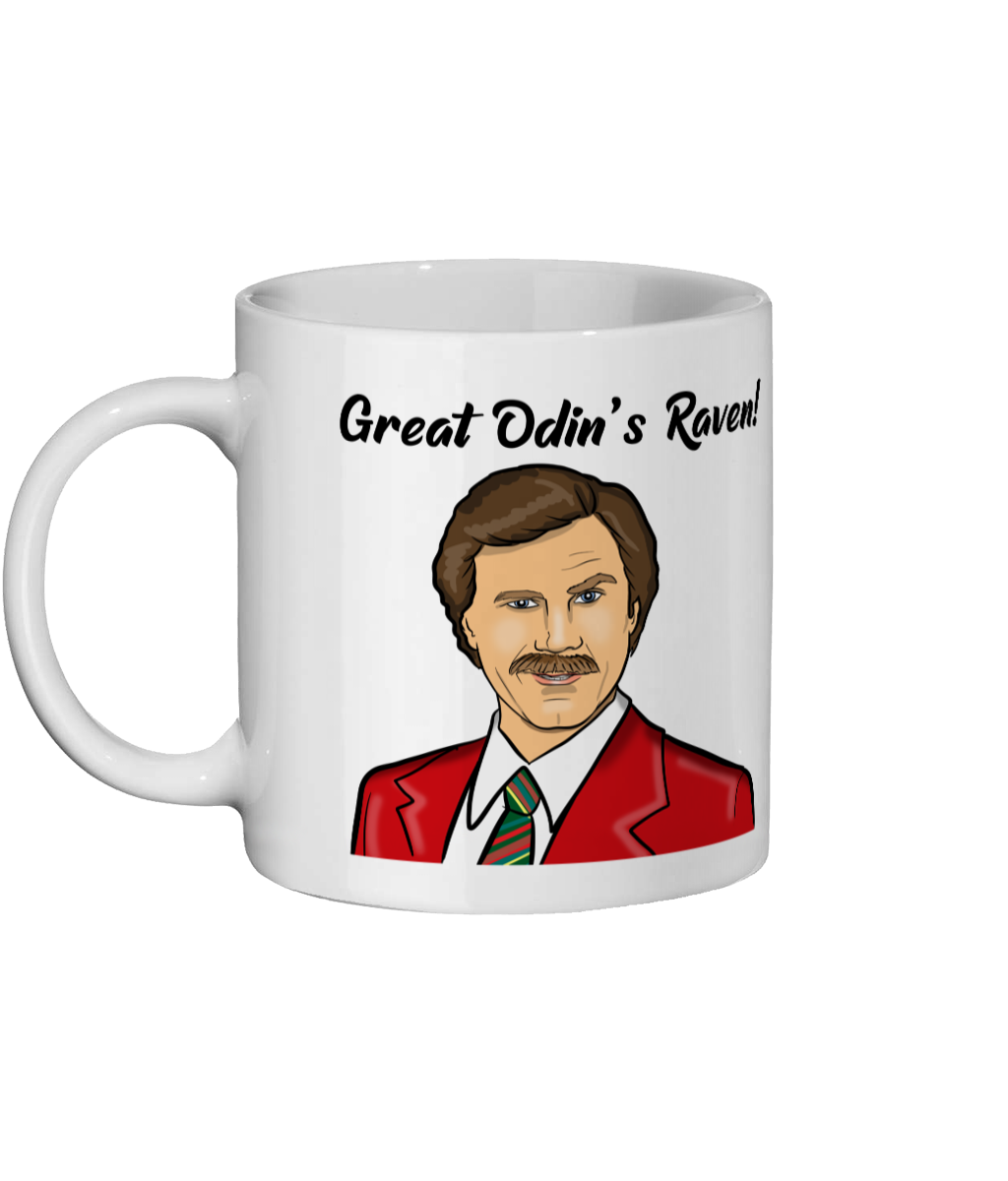 Ron Burgundy Anchorman Great Odin's Raven Mug