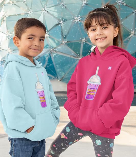 Kids Happy Birthday Grimace Milkshake Hoodie